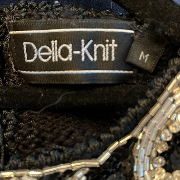 Della Knit VINTAGE sweater Women's Size M wool angora - Picture 13 of 14